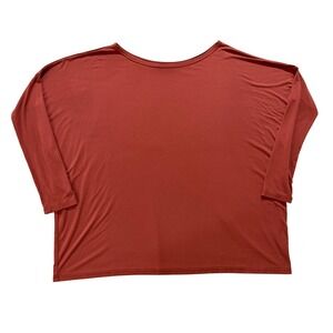 PIKO 1988 Dolman Sleeve Top Rust Red Bamboo Blend Oversized
